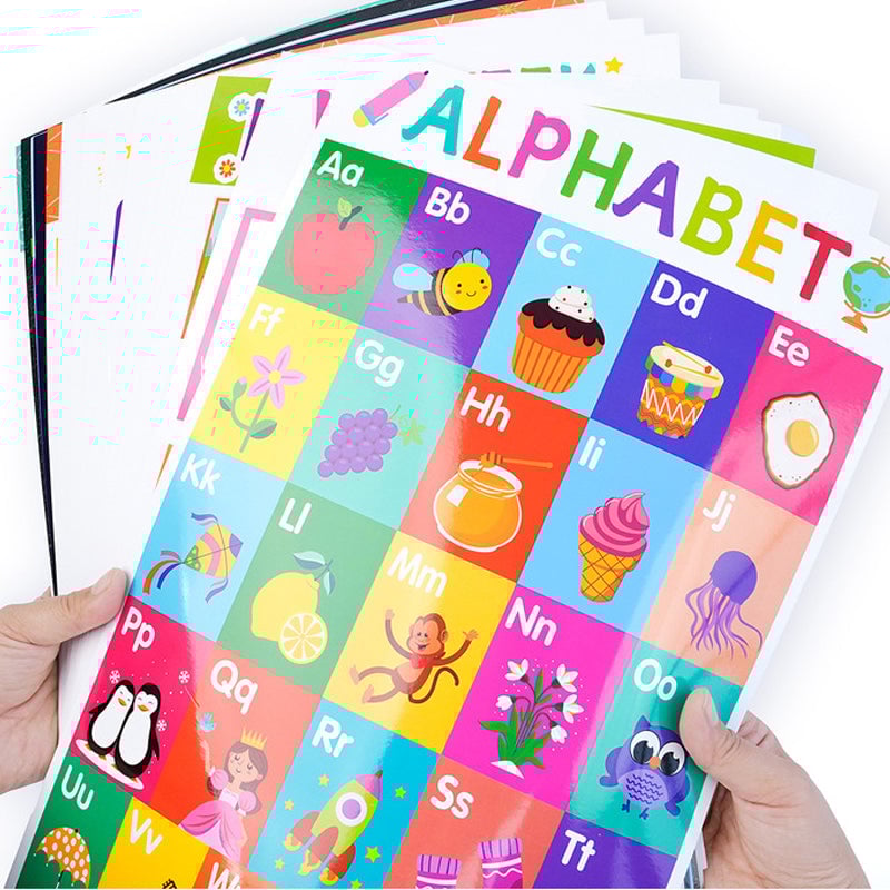 Colorful Educational Posters（16PCS/SET ）