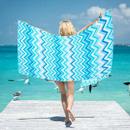 Toalla para tumbona con bolsillos para guardar en una bolsa