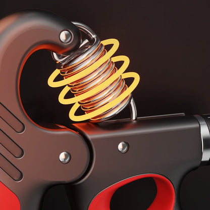 Adjustable electronic counting strength grip