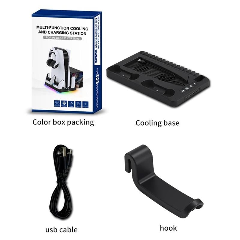 Base Cooling Bracket for Dual PS5 Controller