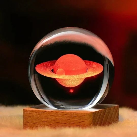 (✨hot sale✨)3D Galaxy Crystal Ball Nightlight Decorlamp
