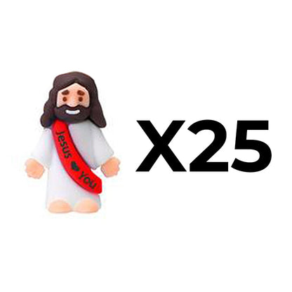 Mini Jesus Figurines -Dark Skin