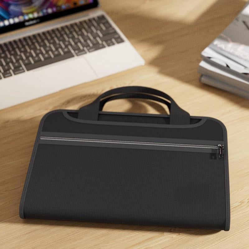 Large Capacity A4 Fireproof File Folder with Handle