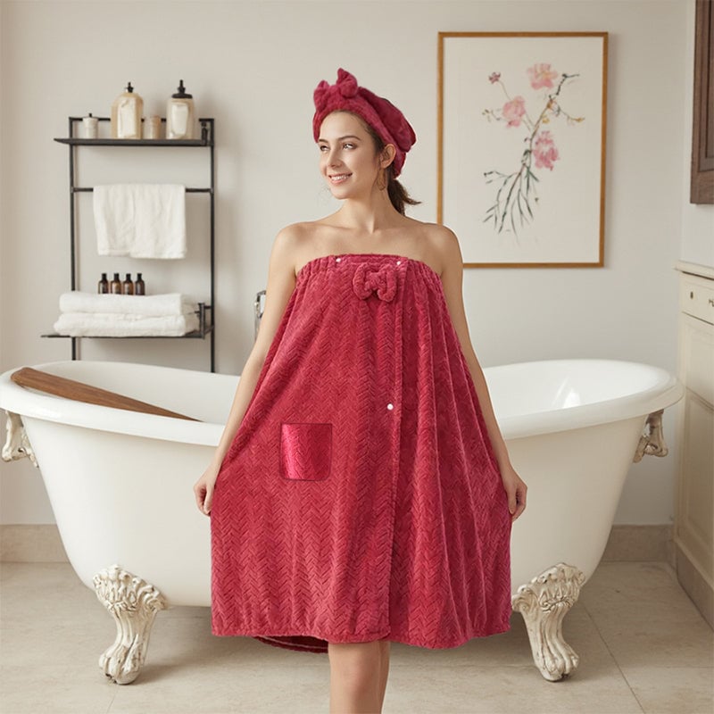 Toalla de baño de color sólido de talla grande