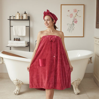 Toalla de baño de color sólido de talla grande