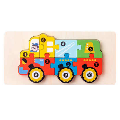 Children's Educational 3D Wooden Puzzle