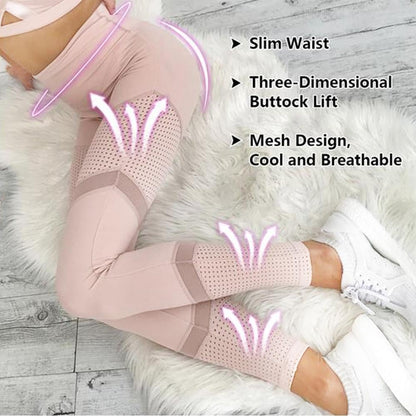 Breathable Mesh Stitching Sports Pants