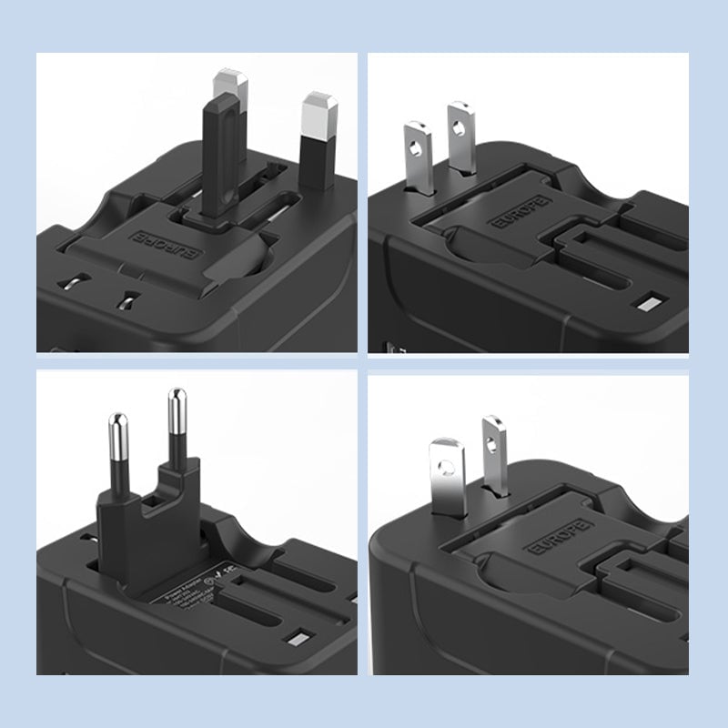 Universal Travel Adapter with Dual USB Ports