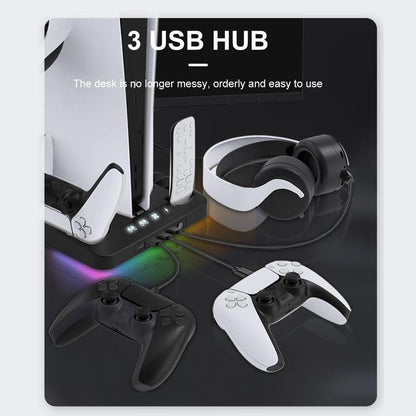 Base Cooling Bracket for Dual PS5 Controller