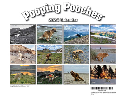 2024 Pooping Pooches Dog Calendar