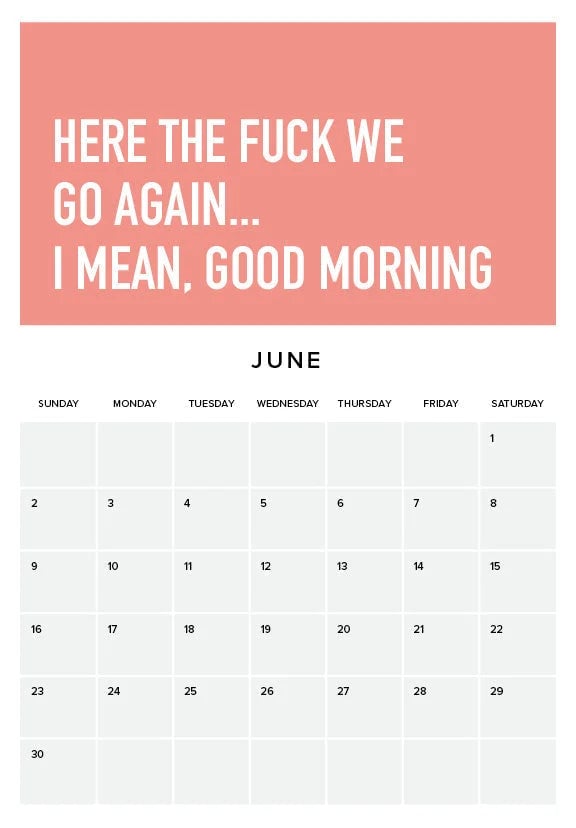 ADULTING IS HARD 2024 CALENDAR