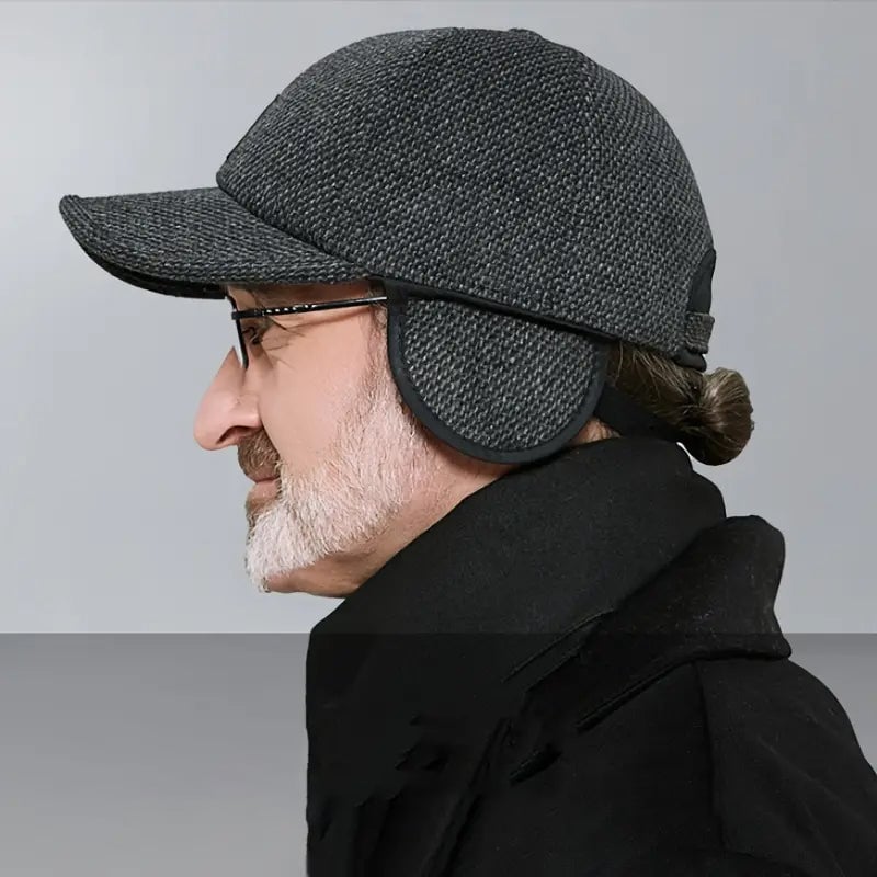 🧢Winter Baseball Cap with Ear Muffs🧢