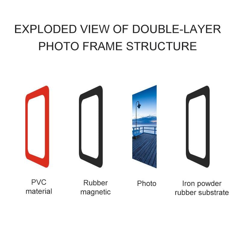 Colorful Magnetic Picture Frames