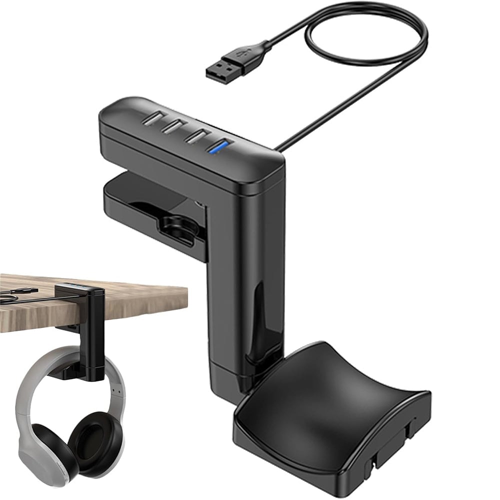 Sakerplus® Under Desk Headphone Holder Stand
