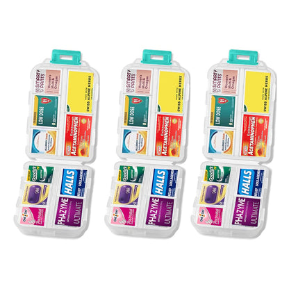 Travel Pill Organizer Box (161 Labels for Customization)