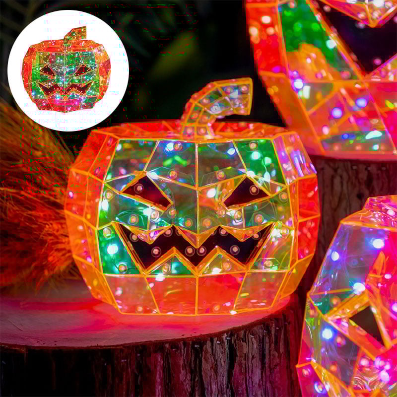 Halloween Prismatic Multicolor Jack-O'-Lantern LED Light