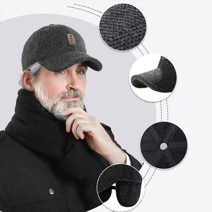 🧢Winter Baseball Cap with Ear Muffs🧢