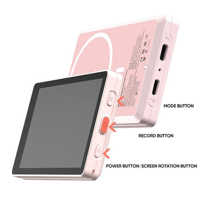 Magnetic selfie screen for smartphones