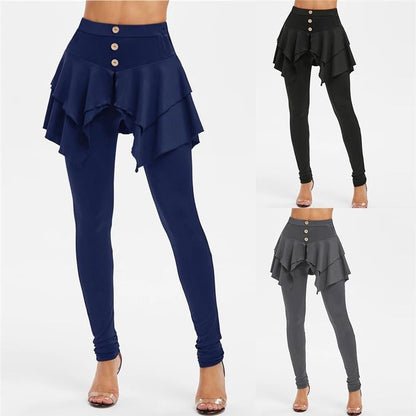 Tiered Ruffle Skirted Legging