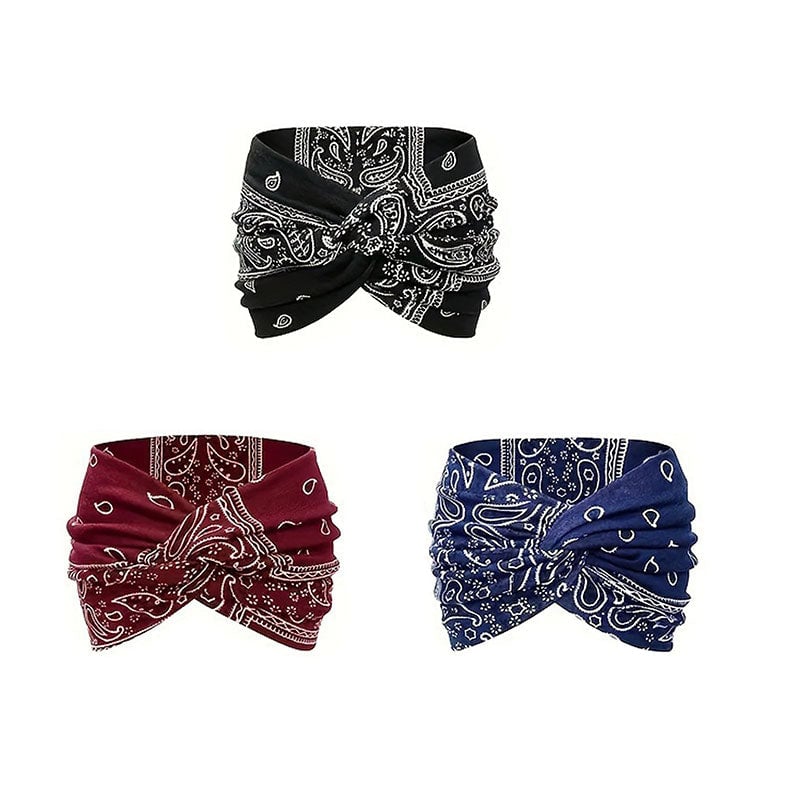 Vintage Style Wide Tie-Dye Hairband