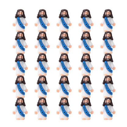 Mini Jesus Figurines With Jesus love You Slogan