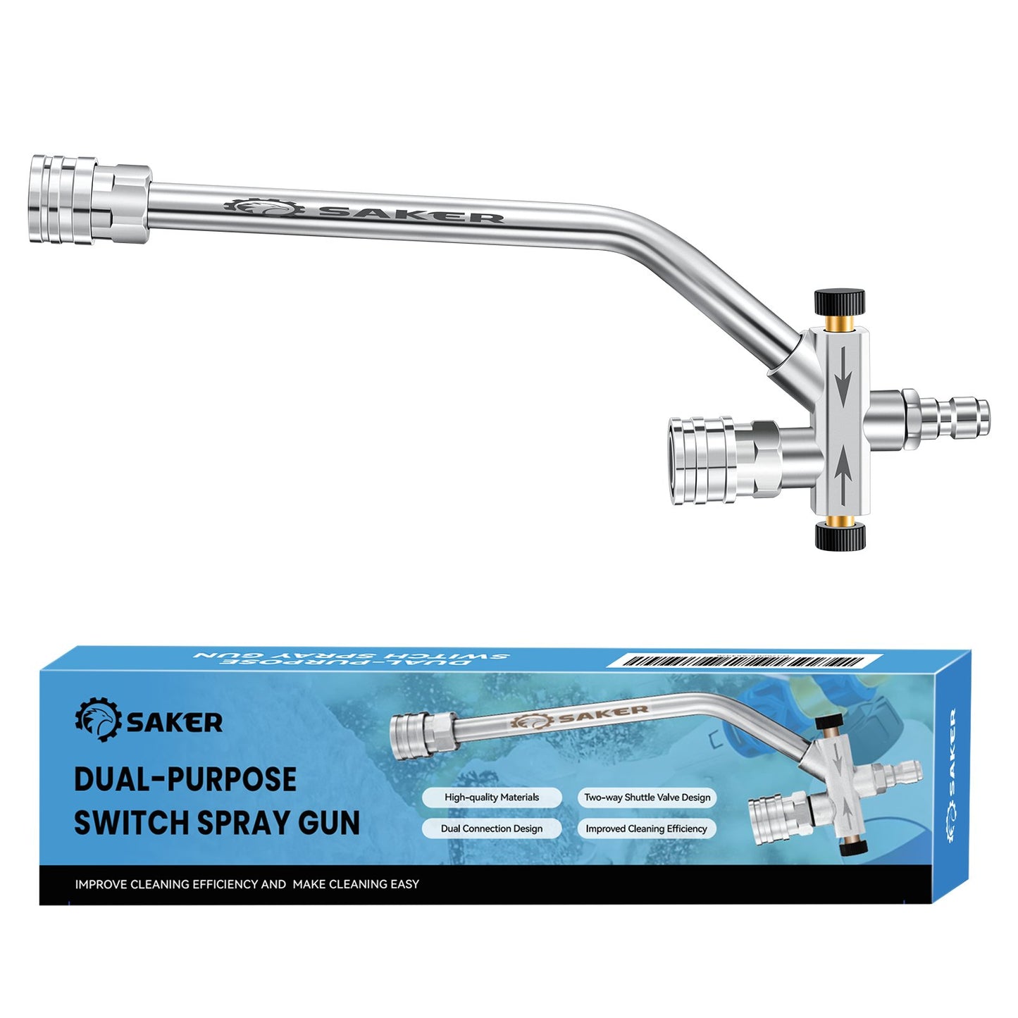 Enhance Your Car Washing Experience - Sakerplus Foam Cannon Dual Connector Accessory