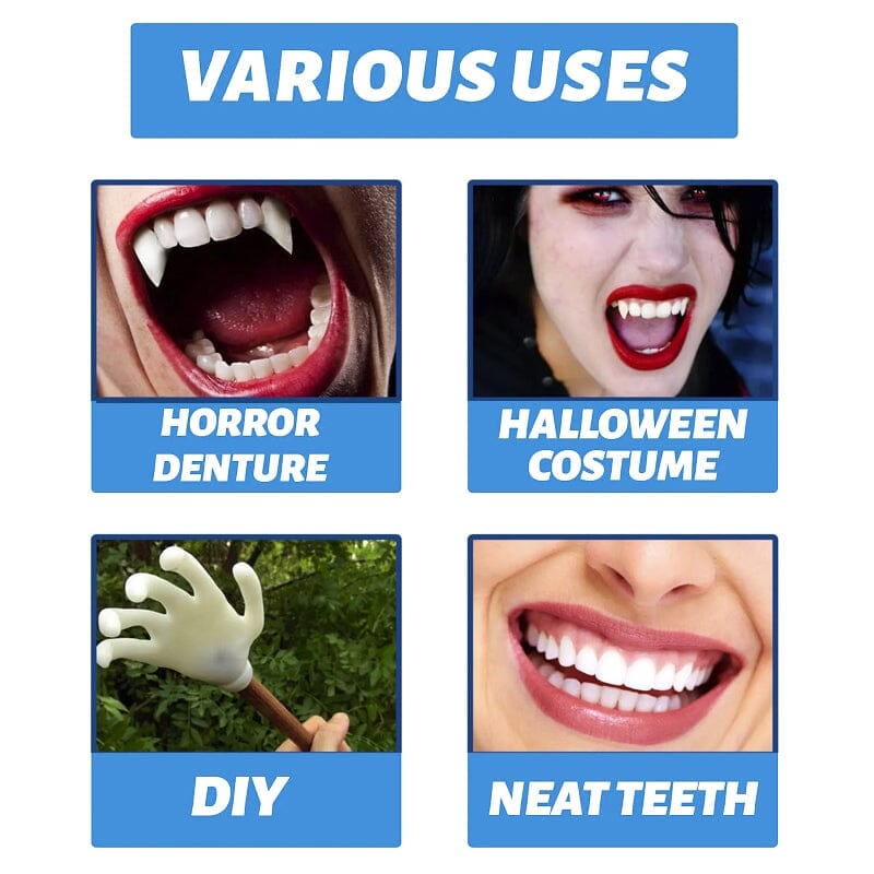 👨‍⚕️Moldable False Teeth for Temporary Tooth Fillings