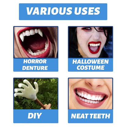 👨‍⚕️Moldable False Teeth for Temporary Tooth Fillings