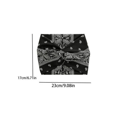 Vintage Style Wide Tie-Dye Hairband