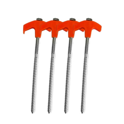 8" Screw in Tent Stakes - Ground Anchors Screw in