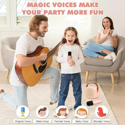 ✨Mini Karaoke Machine with Wireless Microphones