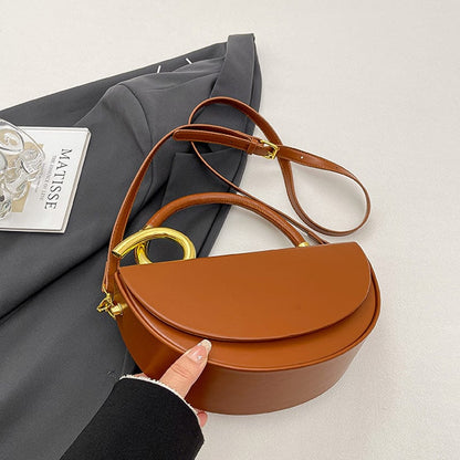 Bolso de mano de color liso de moda para mujer