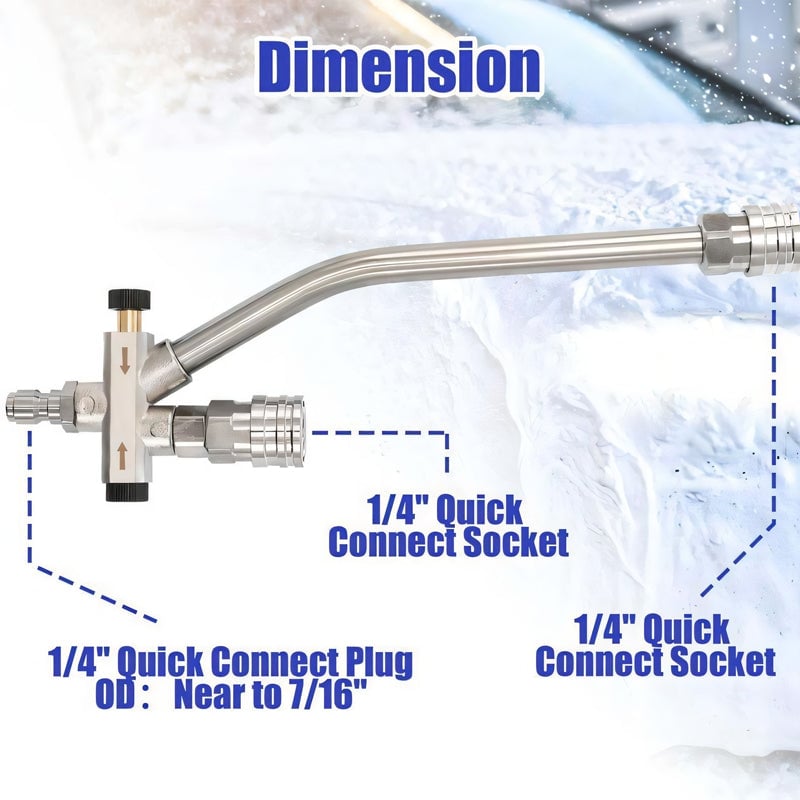 Enhance Your Car Washing Experience - Sakerplus Foam Cannon Dual Connector Accessory
