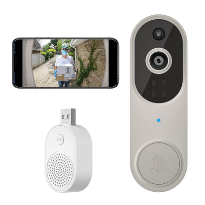 Wireless Smart Doorbell Camera – Outdoor Surveillance with HD Night Vision