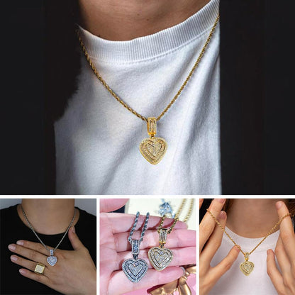 Hip Hop Heart Necklace