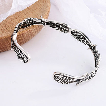 Angel Wings Vintage Style Sterling Bracelet