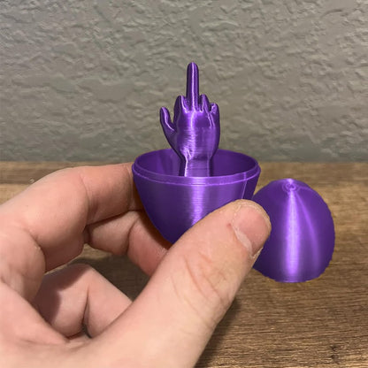 Easter Egg Surprise-Funny 3D Printed Middle Finger Egg