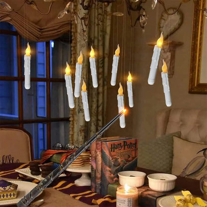 🪄🪄Fantasy Floating Candles with Wand Remote