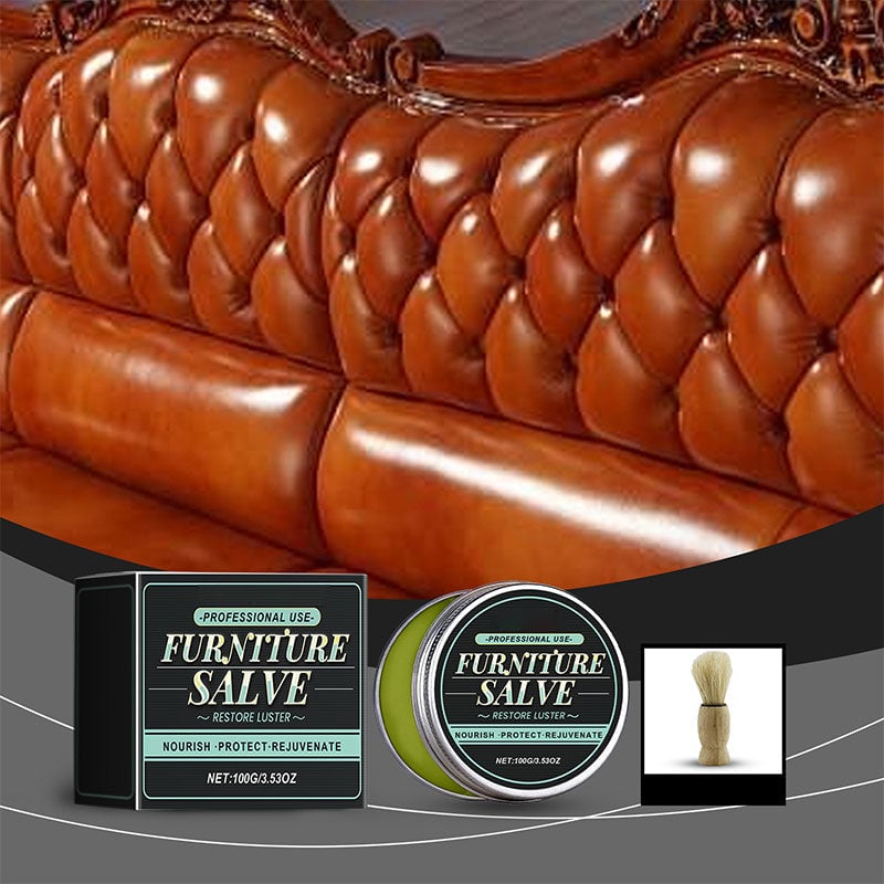 Furniture Salve for Leather - Polisher, Moisturizer, and Restorer for Couches and Furniture