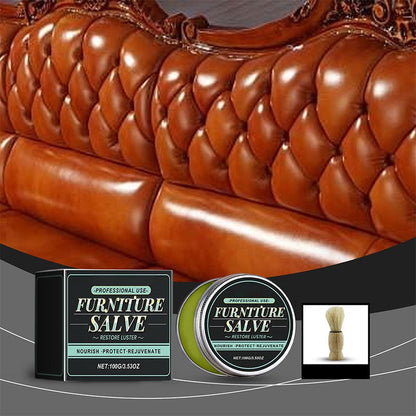 Furniture Salve for Leather - Polisher, Moisturizer, and Restorer for Couches and Furniture