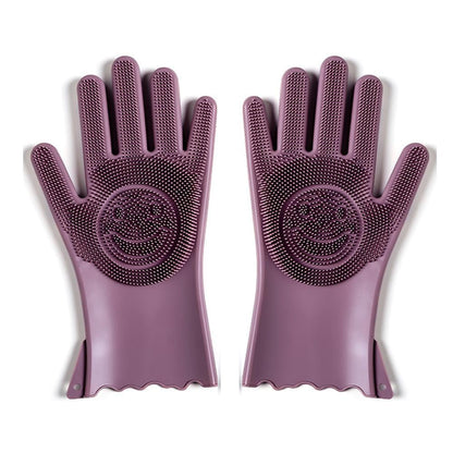 Multi-functional Silicone Decontamination Non-stick Oil Cleaning Gloves (1 pair)