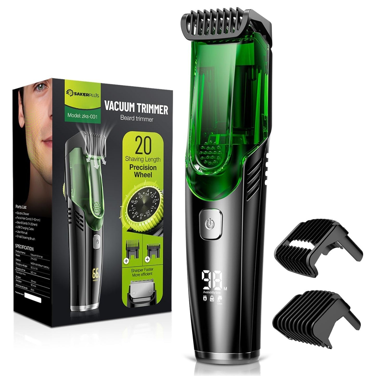 Sakerplus Beard Trimmer for Men