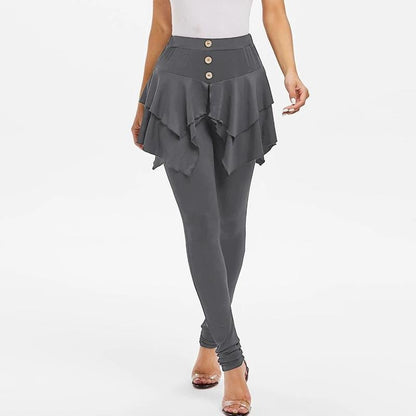Tiered Ruffle Skirted Legging