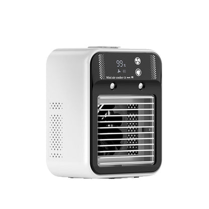 Ventilador portátil 3 en 1 con nebulizador de 2 velocidades