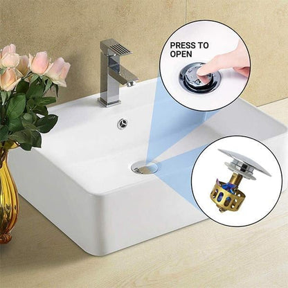 New Universal wash basin bounce drain filter
