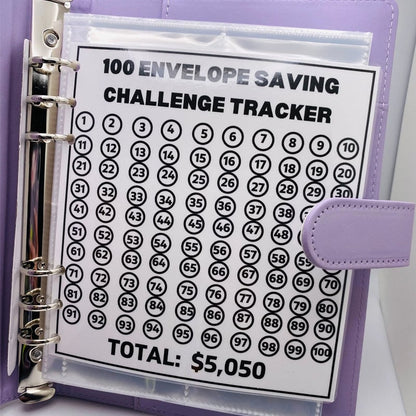 ✨100 Envelope Challenge Binder