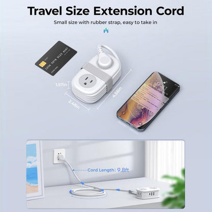 Sakerplus Compact Travel Power Strip