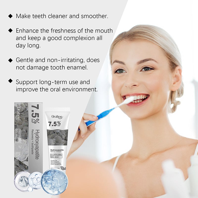 Pasta dental blanqueadora y reparadora con hidroxiapatita