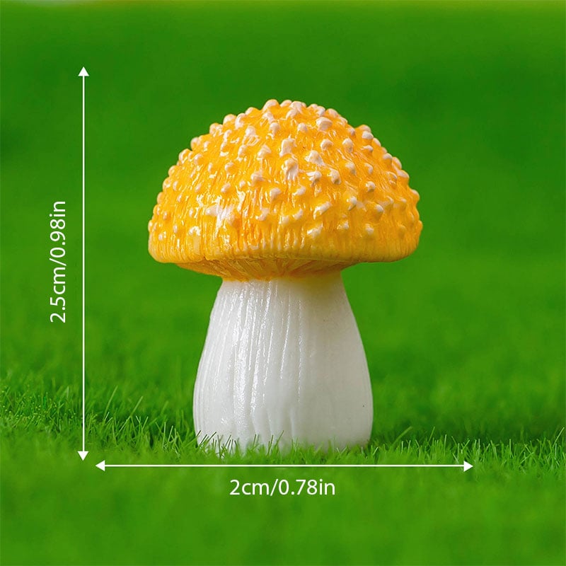 Simulation Mushroom Car Decoration