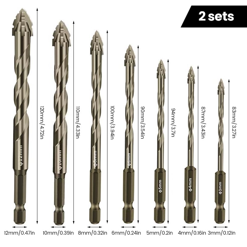 Four Blade Serrated Eccentric Drill